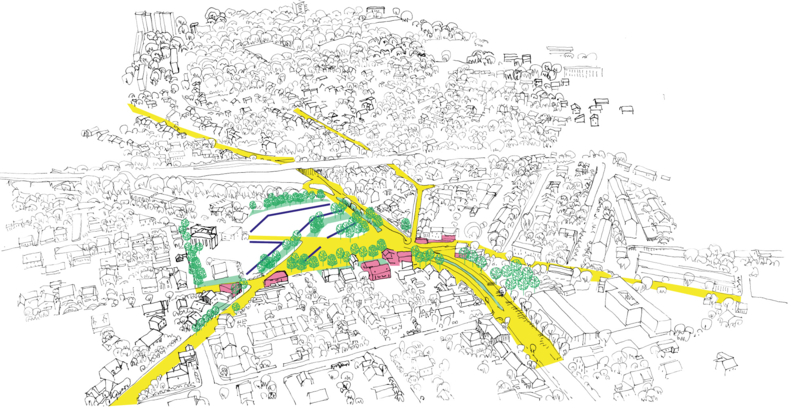 Reconquérir les espaces urbains et dessiner une nouvelle trame urbaine. Action menée en 2020 et 2021