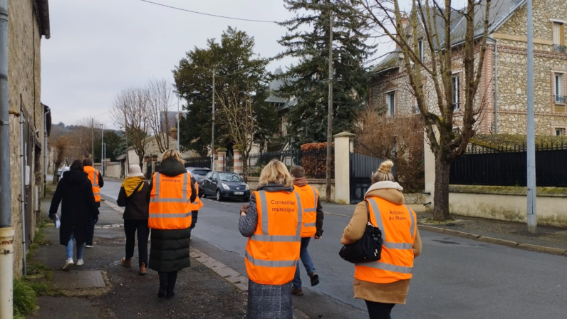 Reconnaissance de terrain avec les élus et les services de la ville | Action menée en 2024 et 2025