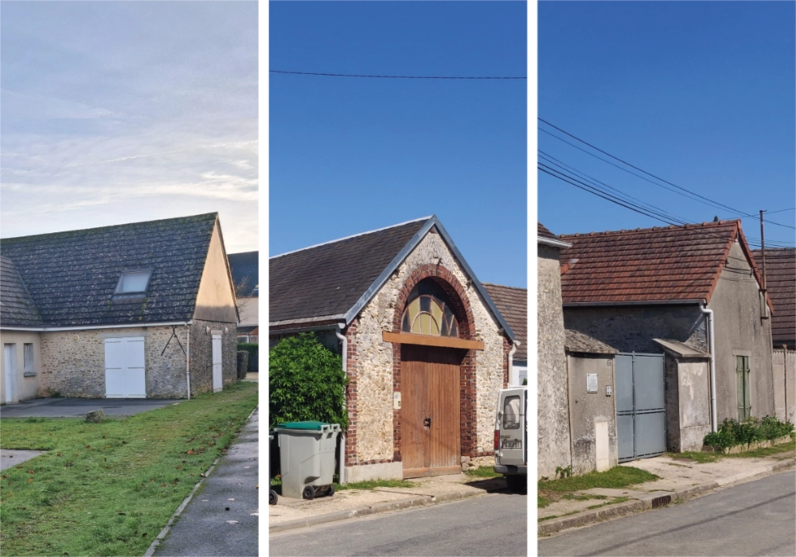 FA | Vue sur les trois sites de la commune d’Authon-la-Plaine concernés par le dispositif “Villages d’avenir” | Action menée entre 2025 et 2026