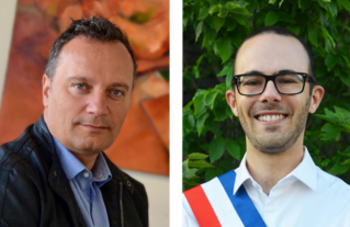 Francisque Vigouroux est maire d'Igny et Clément Moison, 2e adjoint, transition écologique et urbanisme.