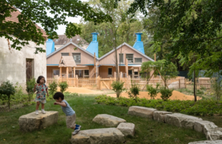 Wissous - Crèche Les Petits Loups - MOA ville de Wissous - MOE SCOP fair - Vue
depuis le jardin de la crèche