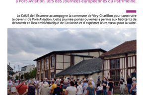 Viry-Chatillon - Lancement de la permanence architecturale du CAUE à Port-Aviation, lors des Journées européennes du Patrimoine.