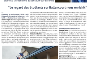 Entretien avec Joanne Vajda est architecte DPLG, docteur EHESS et maître de conférences à l'ENSA Paris-Malaquais. Sébastien Lefetz est adjoint à l'urbanisme à la mairie de Ballancourt-sur-Essonne. pg1