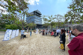 L'Atelier de l'Ours présente au grand public les propositions d'urbanisme tactique sur la Place de la Résistance.