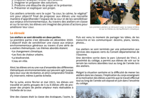 Fiche action, A Lisses, avec des classes “PACTE” - pg2