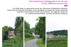 Fiche action, Abbéville-la-Rivière,  Arrancourt, Fontaine-la-Rivière  Une expérience pédagogique au service  d’une réflexion territoriale - pg1