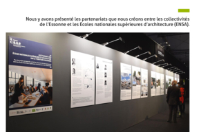 Fiche action, le CAUE de l’Essonne  au salon Architect@work, un salon international pour les professionnels de l’architecture pg1.