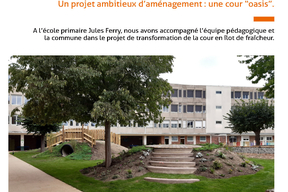 Fiche action, “Écoles en chantier ” à Paray-Vieille-Poste, un projet ambitieux d’aménagement : une cour “oasis” - pg1