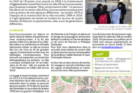 Fiche action, Les Journées Nationales  de l’Architecture - Redécouvrir Évry avec la balade “Elles construisent la ville”. pg 2