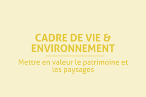 Carte Cadre de vie et environnement, recto.