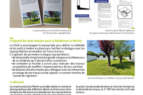 Fiche action, “Résidence Le Menhir à Boussy-Saint-Antoine, concilier respect du patrimoine et rénovation énergétique”. pg2