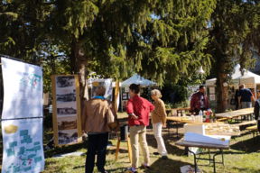 Présentation de l'exposition au stand du CAUE91