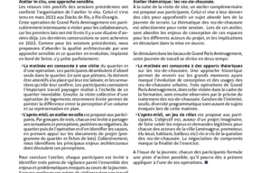 FICHE ACTION - Ateliers sur la qualité architecturale dans les opérations d’aménagement - Requestionner la qualité de notre habitat par une approche sensible - pg3