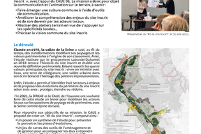 Fiche action et entretien, les rives de la Seine en Essonne, un site inscrit. Avec Marie-Lise Vautier - pg02