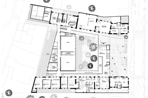 Palaiseau – Conservatoire à Rayonnement Intercommunal – Communauté d’Agglomération Paris Saclay/Deshoulières Jeanneau architectes –  Plan RDC haut