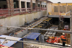 Palaiseau – Conservatoire à Rayonnement Intercommunal – Communauté d’Agglomération Paris Saclay  / Deshoulières Jeanneau architectes – photo du chantier