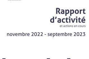 Rapport d'activité et actions en cours de novembre 2022- septembre 2023 | pg