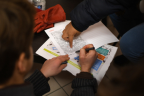 Carnet d’un enfant, prise de note au fil des rencontres.