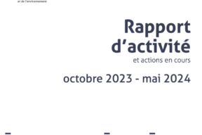 Rapport d'activité et actions en cours d'octobre 2023 à mai 2024 | pg1