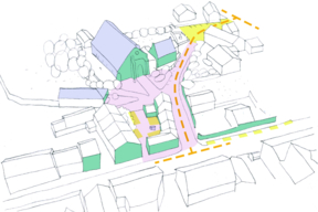 FA- Diagnostic du contexte urbain autour de l’église.