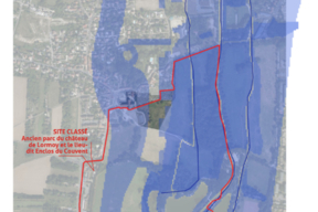 FA- Le périmètre du site classé et des zones d’alerte des espaces humides.
