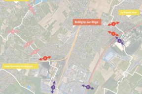 Plan de repérage des entrées de villes |