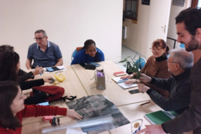Le deuxième atelier, en salle, permet de consolider les axes de travail.