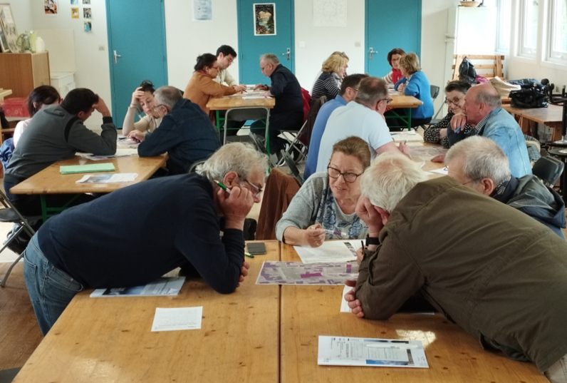 Le troisième atelier a permis de réfléchir, par groupes thématiques, autour du secteur Grammont | Action menée en 2023 - 2024
